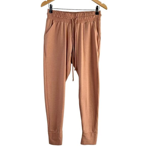 Free People Movement Sunny Skinny Jogger Sweatpants Sunbaked Tan Cotton Blend, M - Picture 1 of 11